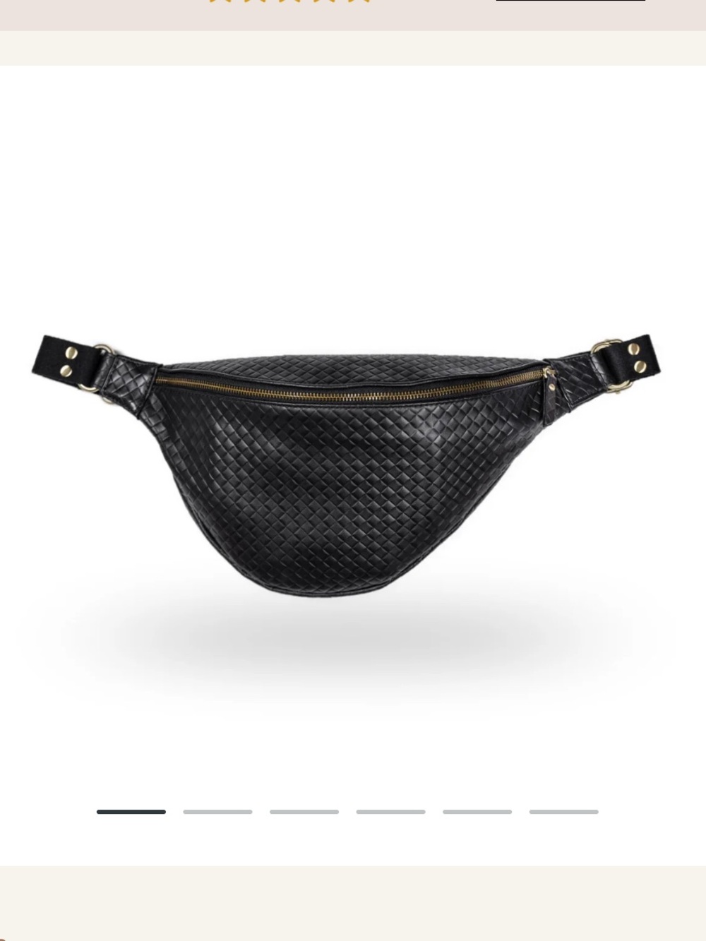 Tatum Black Quilted Crossbody Belt Bag by
